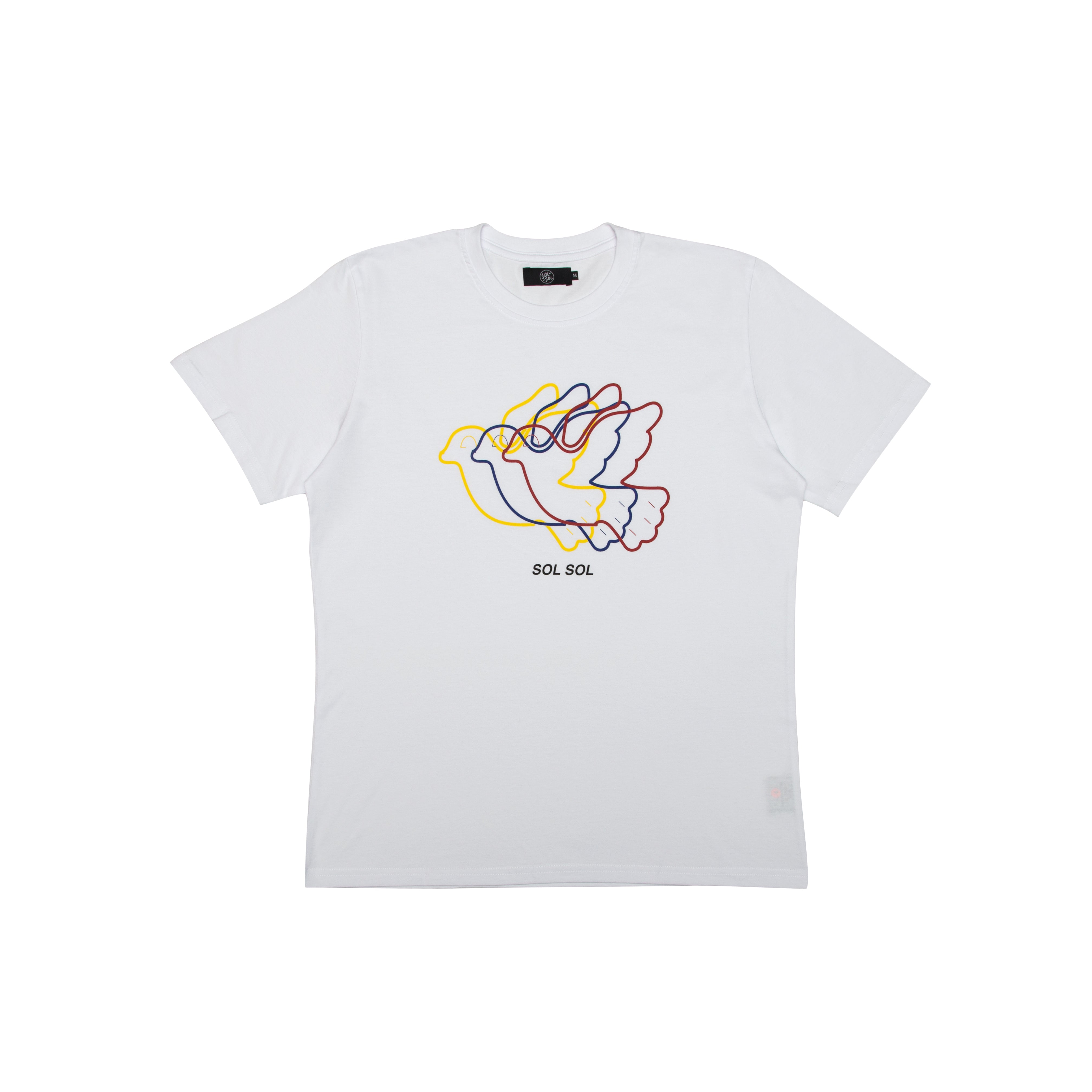 SOL SOL - Three Birds T-Shirt - White – Orphan Street Clothing Shop