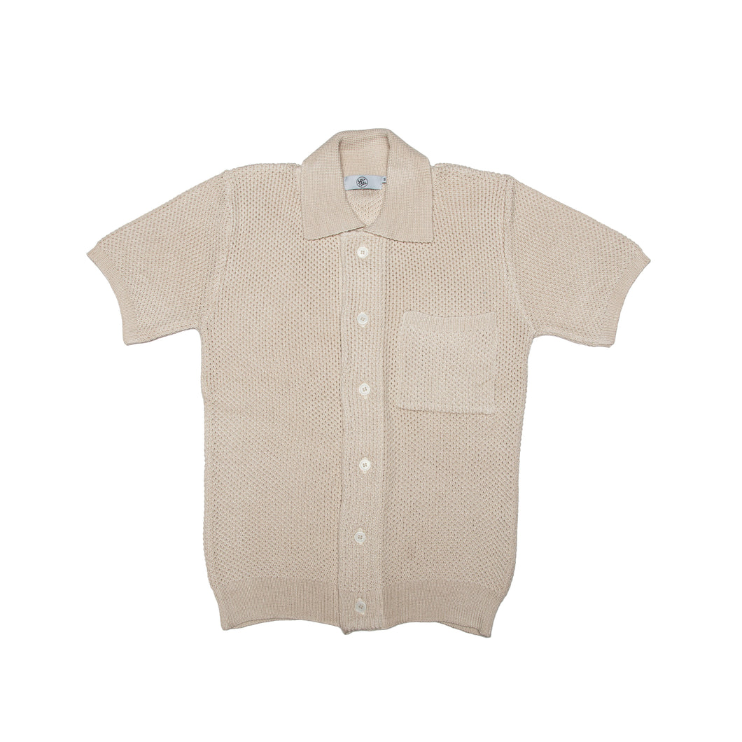 Sol Sol - Knit Button Shirt - Off White
