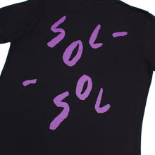 Load image into Gallery viewer, Sol Sol - Jumbled Logo T-Shirt - Black/Purple
