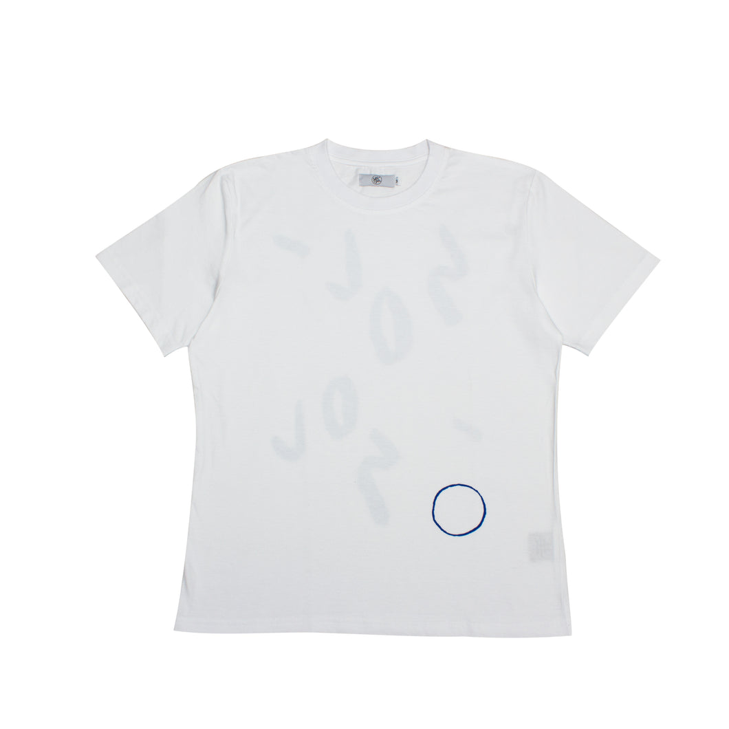 Sol Sol - Jumbled Logo T-Shirt - White/Blue