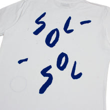 Load image into Gallery viewer, Sol Sol - Jumbled Logo T-Shirt - White/Blue
