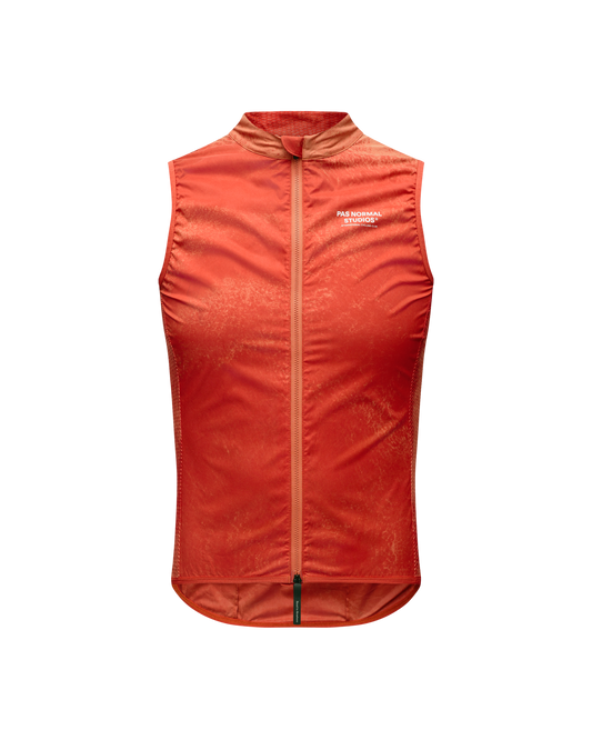 Pas Normal Studios - Stow Away Gilet - AOP Hibiscus Orange
