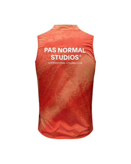 Pas Normal Studios - Stow Away Gilet - AOP Hibiscus Orange