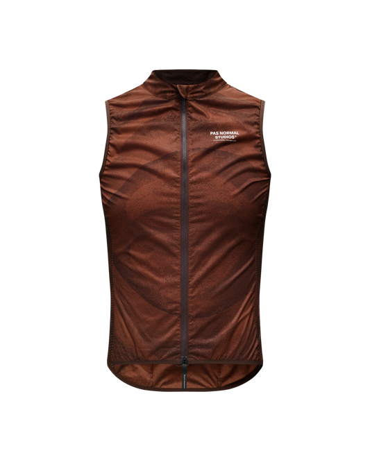 Pas Normal Studios - Stow Away Gilet - AOP Light Brown
