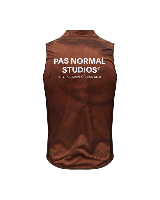 Pas Normal Studios - Stow Away Gilet - AOP Light Brown