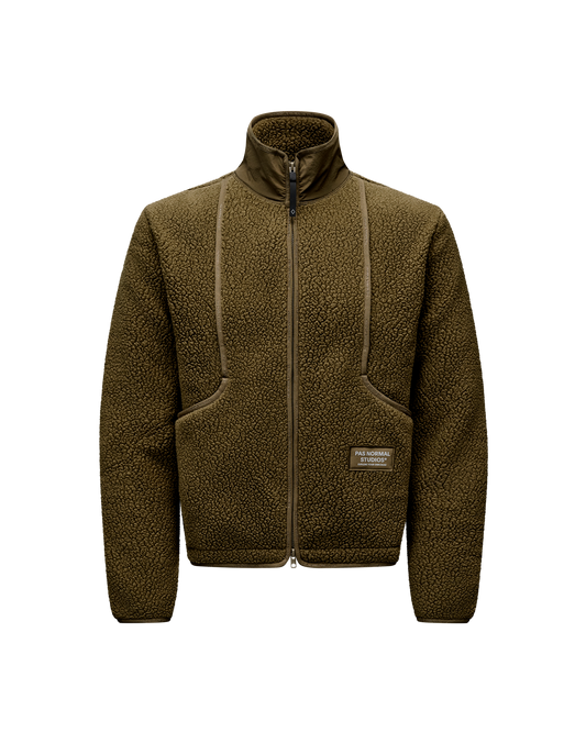 Pas Normal Studios - Off-Race Pile Fleece Jacket - Deep Olive