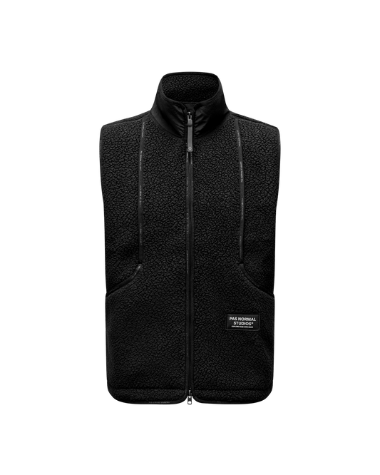 Pas Normal Studios - Off-Race Pile Fleece Vest - Black
