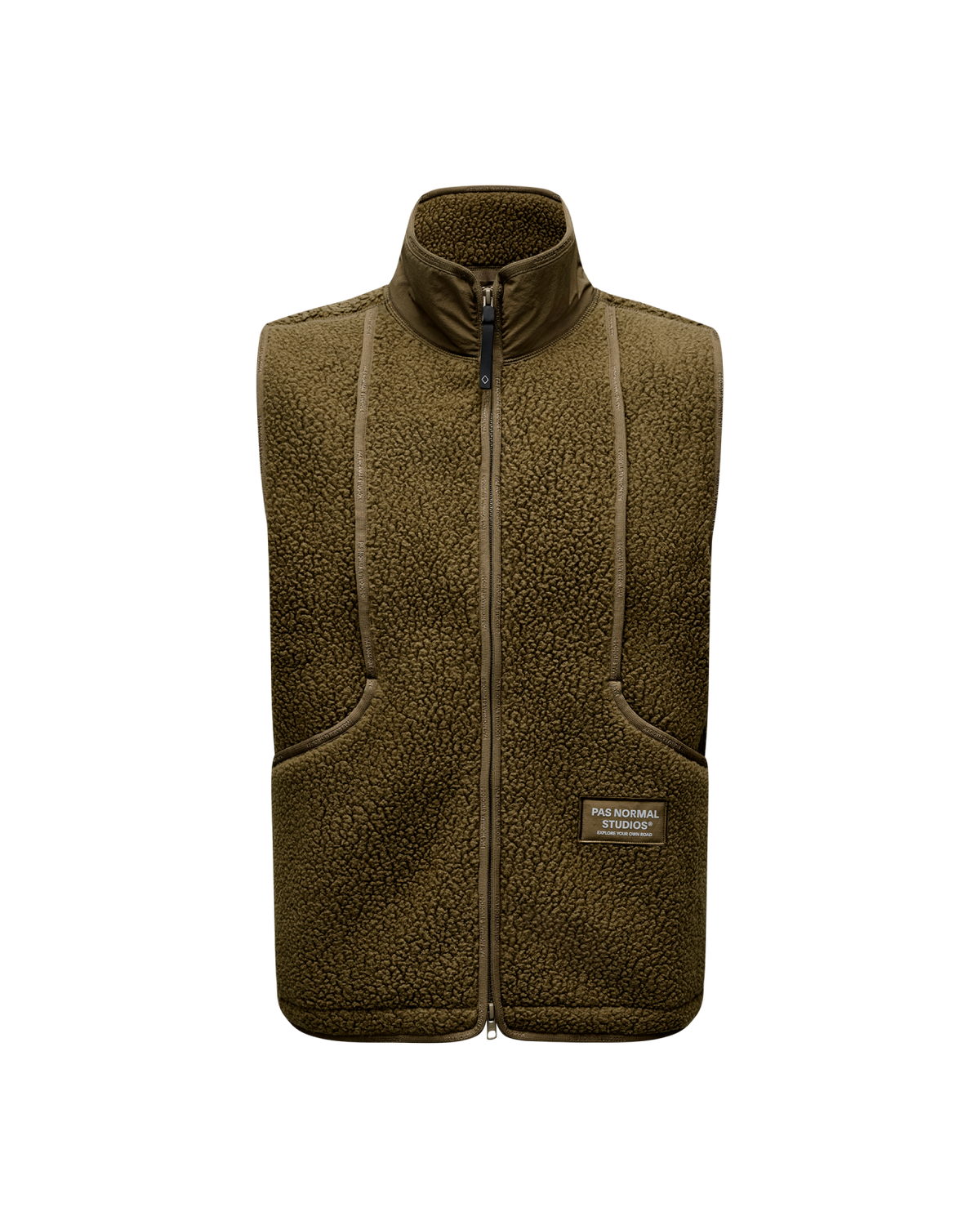 Pas Normal Studios - Off-Race Pile Fleece Vest - Deep Olive