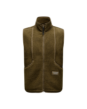 Load image into Gallery viewer, Pas Normal Studios - Off-Race Pile Fleece Vest - Deep Olive
