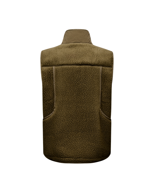 Pas Normal Studios - Off-Race Pile Fleece Vest - Deep Olive