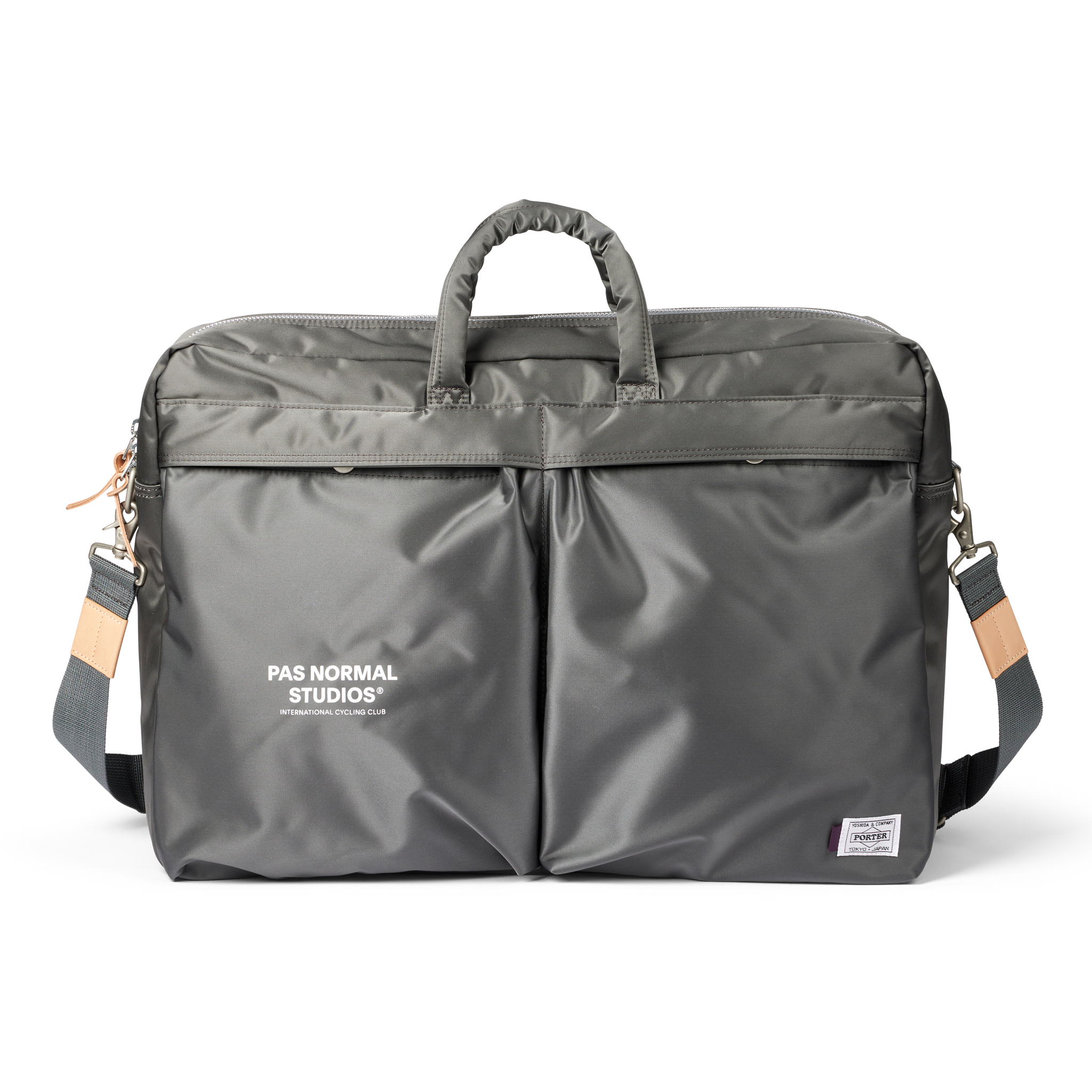 Pas Normal Studios x Porter 2-Way Briefcase - Grey – Orphan Street Pas Normal Studios x Porter 2-Way Briefcase - Grey – Orphan Street