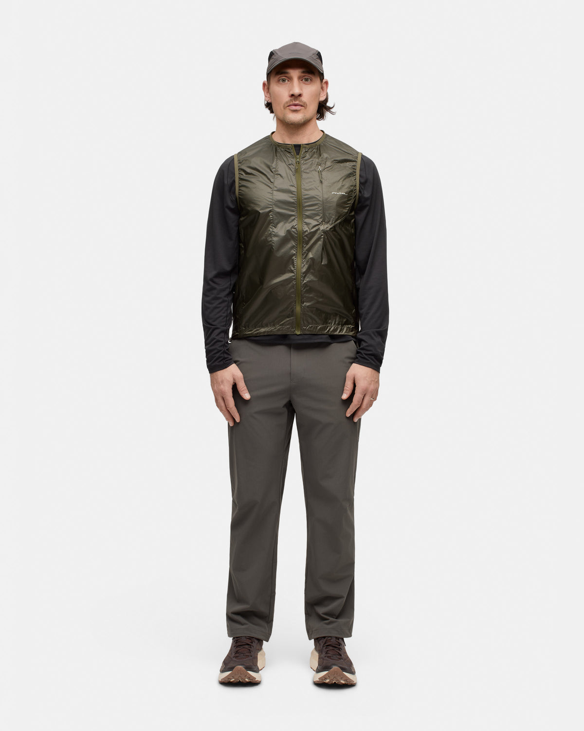 Portal - Code Wind Vest - Dark Olive