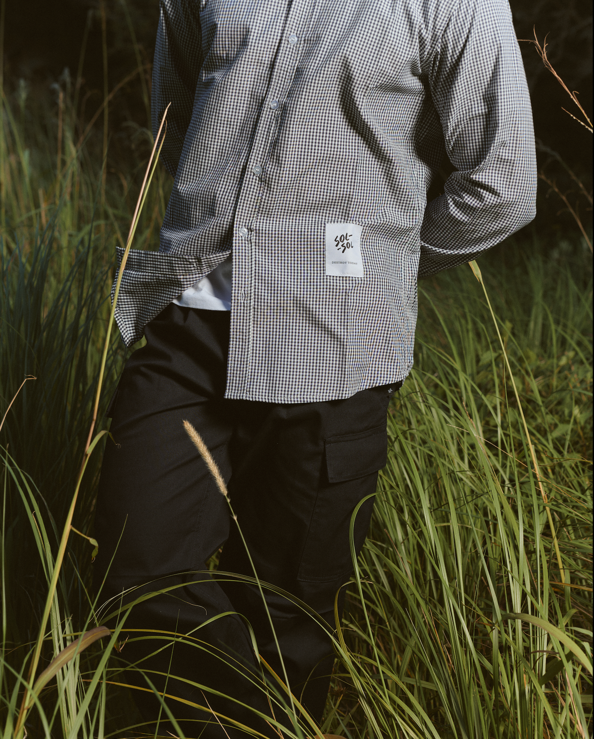 SOL-SOL - Button Shirt - Black Check