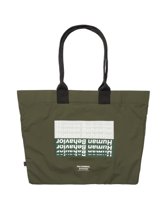 Pas Normal Studios - TKO Off-Race Shield Tote Bag - Olive
