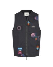 Load image into Gallery viewer, Pas Normal Studios - Off-Race Twill Vest - Charcoal
