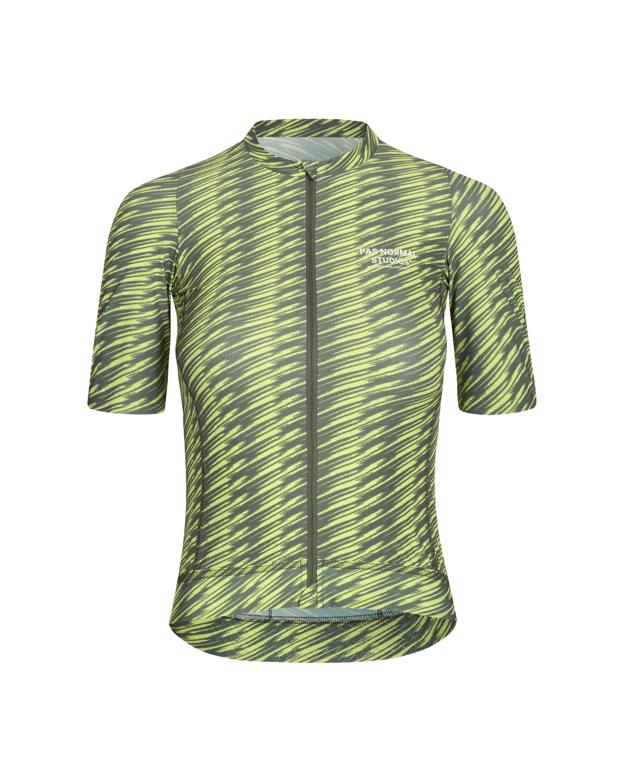 Pas Normal Studios - Women's Solitude Jersey - Dark Moss/Lime