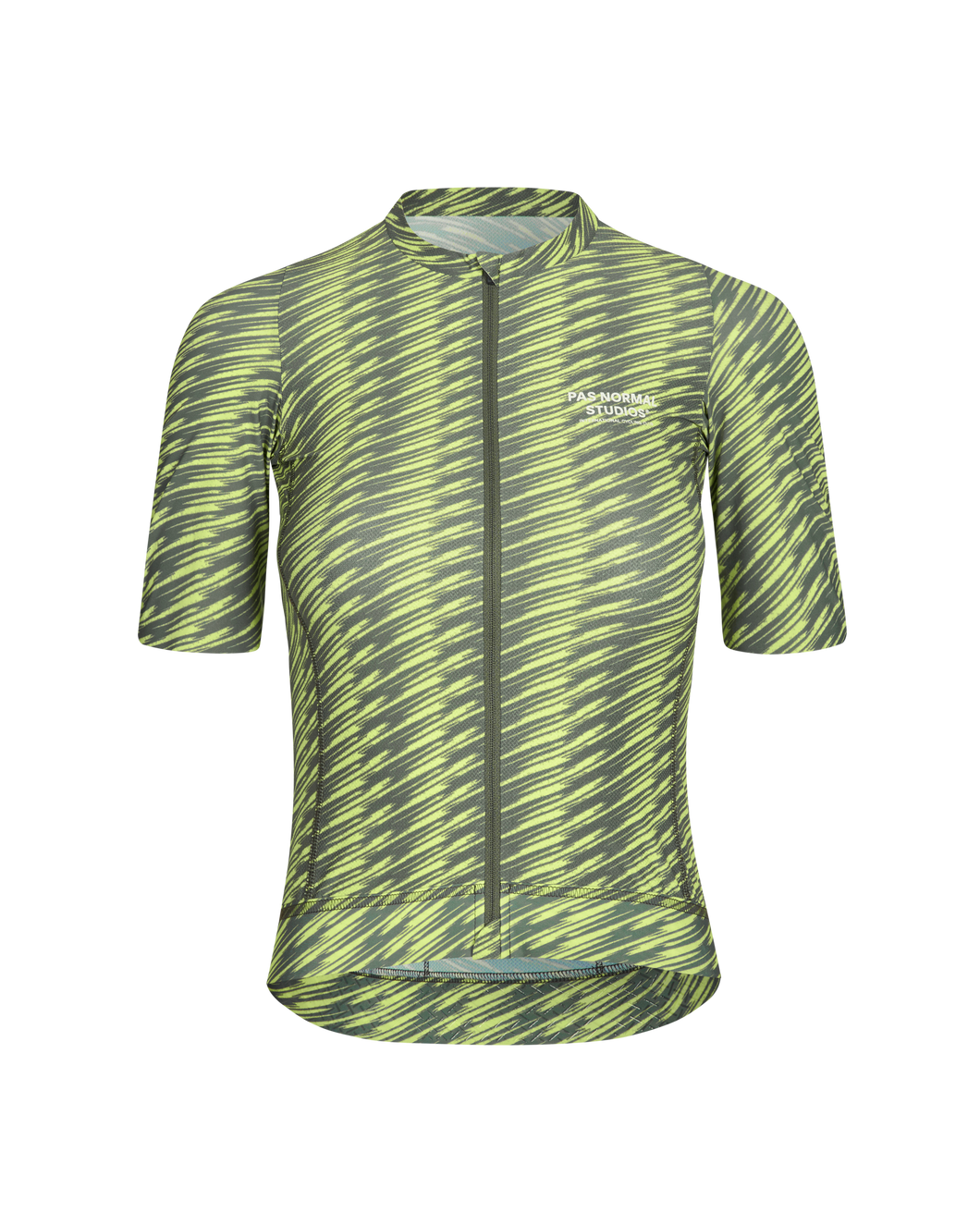 Pas Normal Studios - Women's Solitude Jersey - Dark Moss/Lime Green