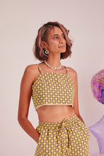 Load image into Gallery viewer, Maylee - Wrap Crop Top, Check
