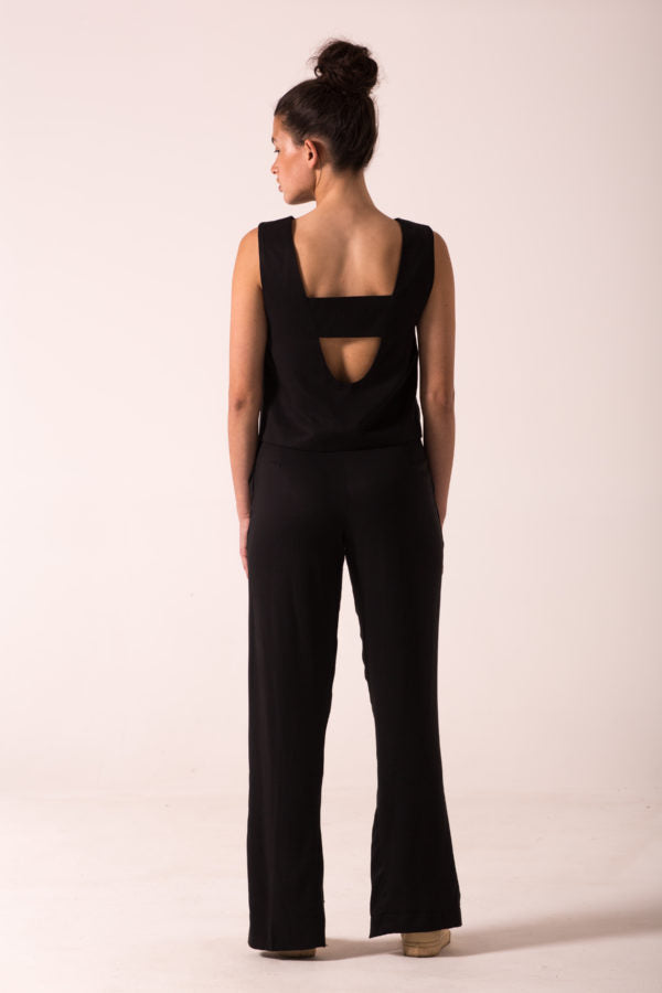 Maylee - Black Constructed Vest