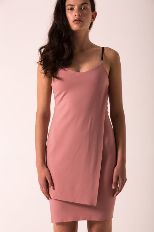 Maylee - Pink Fitted Slip Dress