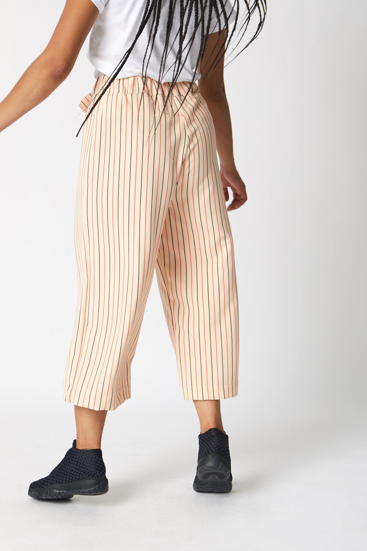 Maylee - Cream Stripe Culottes