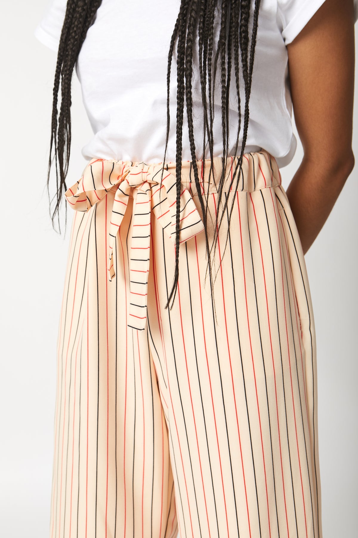 Maylee - Cream Stripe Culottes