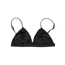 Load image into Gallery viewer, Maylee - Black Satin Bra
