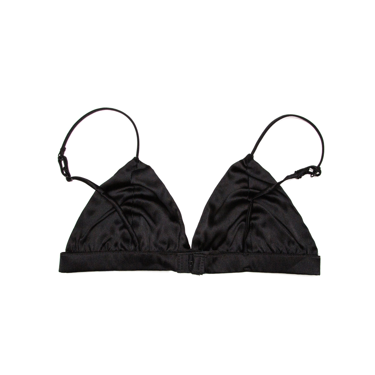 Maylee - Black Satin Bra
