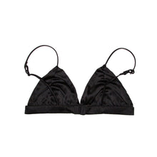 Load image into Gallery viewer, Maylee - Black Satin Bra
