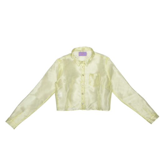 Maylee - Organza Shirt, Yellow
