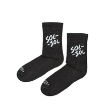 Load image into Gallery viewer, SOL SOL - Classic Logo Socks - Dark Grey
