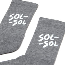 Load image into Gallery viewer, SOL SOL - Classic Logo Socks - Light Grey
