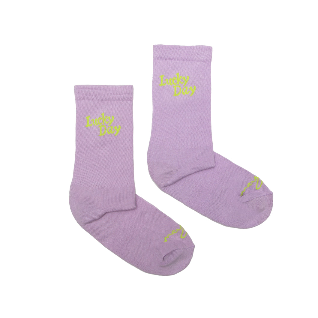 NEW! Lucky Day Socks- Lilac