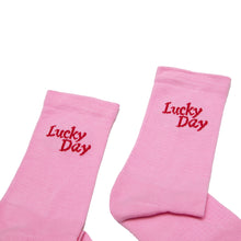 Load image into Gallery viewer, NEW! Lucky Day Socks- Pink
