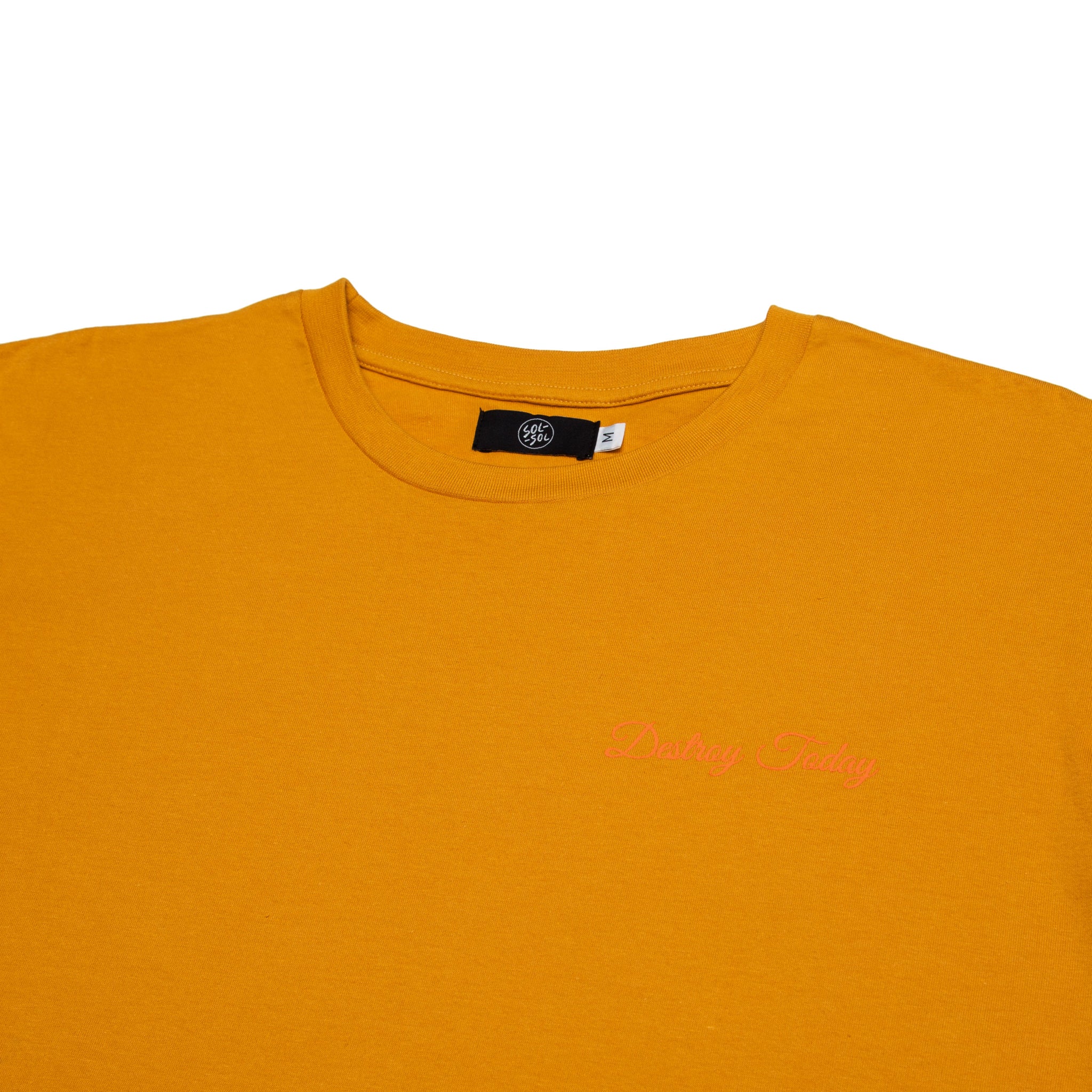 SOL SOL - Classic Logo T-Shirt - Mustard – Orphan Street Clothing Shop