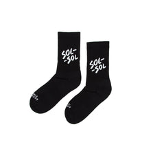 Load image into Gallery viewer, SOL SOL - Classic Logo Socks - Black
