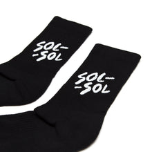 Load image into Gallery viewer, SOL SOL - Classic Logo Socks - Black
