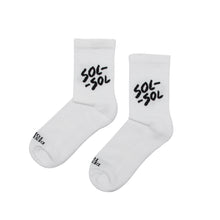 Load image into Gallery viewer, SOL SOL - Classic Logo Socks - White
