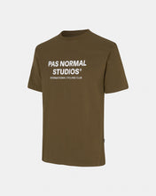 Load image into Gallery viewer, Pas Normal Studios - Off-Race Logo T-Shirt - Army Brown
